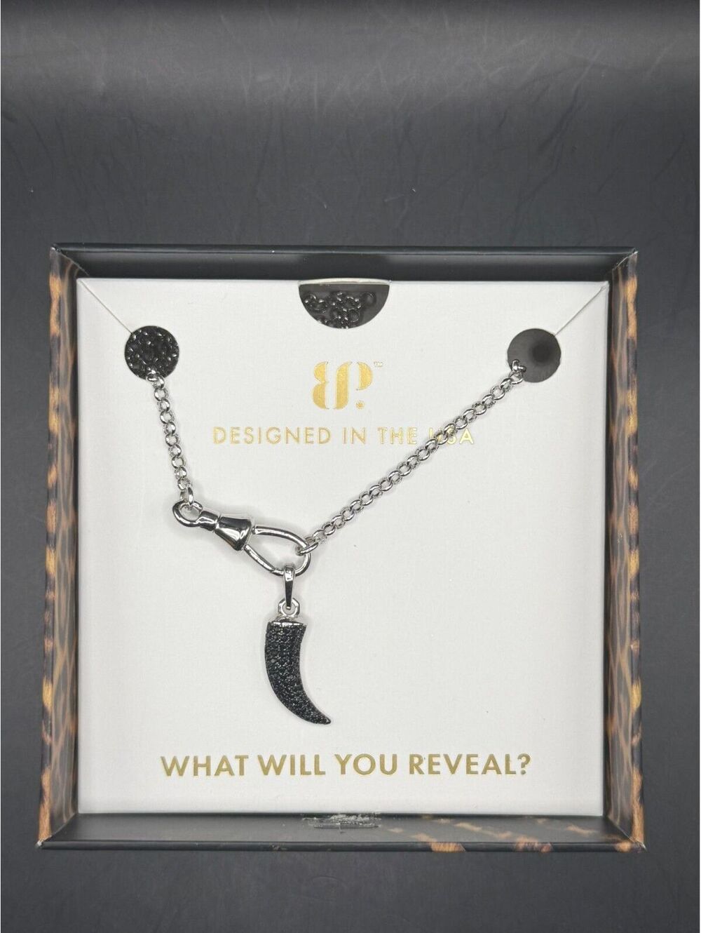 Bomb Party Untamed Black Onyx Untamed Flawlessly Clawed Necklace